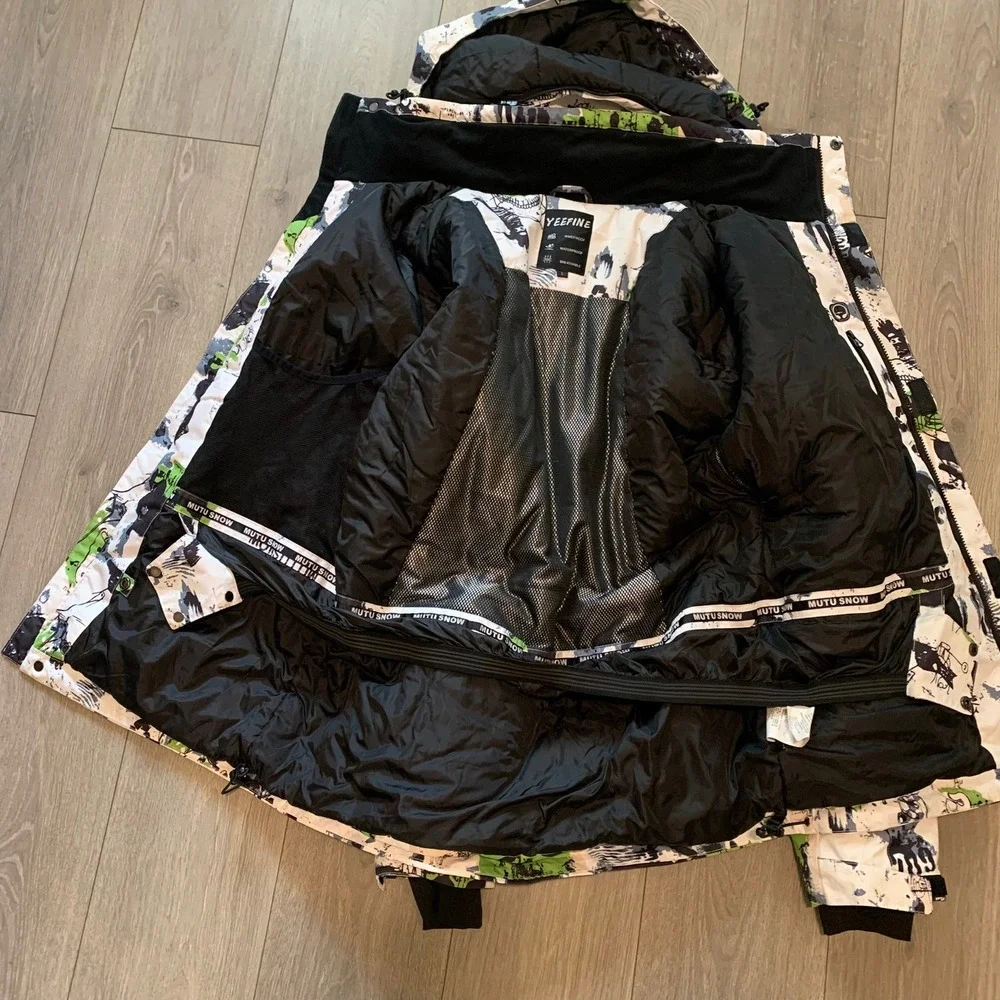 Yeefine Mens Ski Jacket and Pants Set Insulated Snowsuits Waterproof Winter L